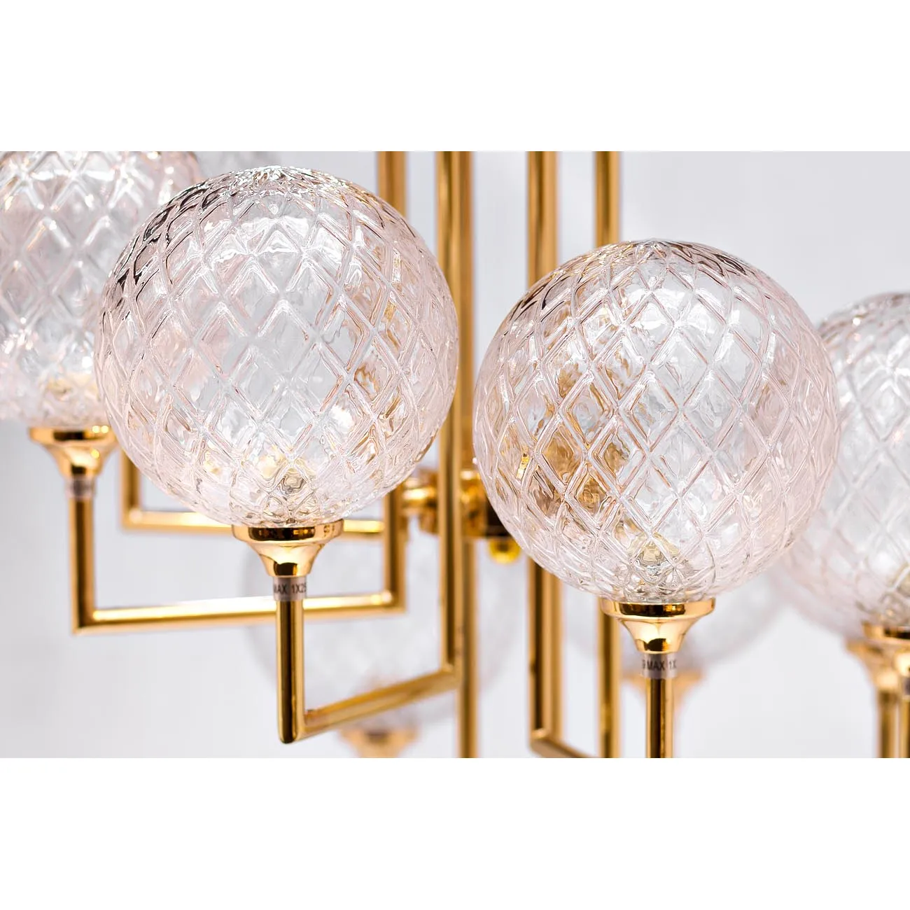 Светильник потолочный 6 плафонов (золотой) K2KG01P-8G от LaLume