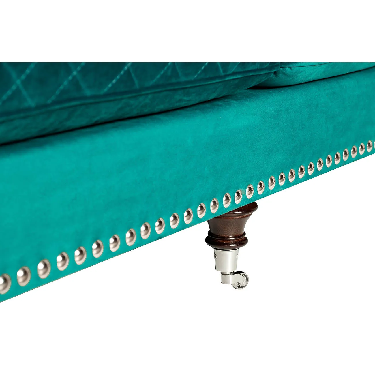 Диван Sorrento трехместный велюровый бирюзовый SORRENTO2K-БИРЮЗА-Ром80 от LaLume Диван Sorrento трехместный велюровый бирюзовый SORRENTO2K-БИРЮЗА-Ром80 от LaLume