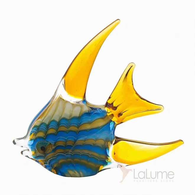 Статуэтка Рыба желто-голубая F5442 от ImperiumLOFT