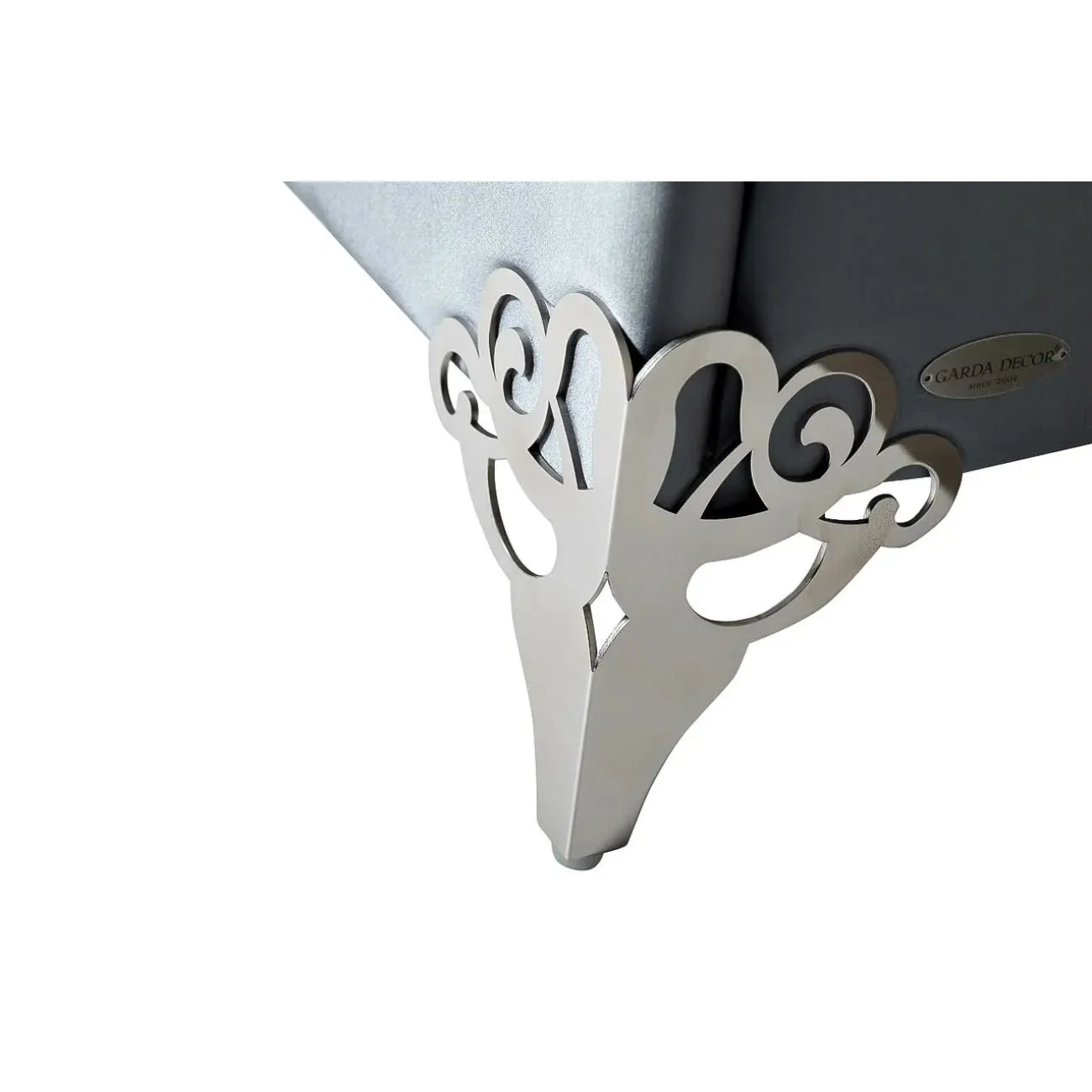 Кровать двуспальная с зеркальными вставками KFC1096 от LaLume