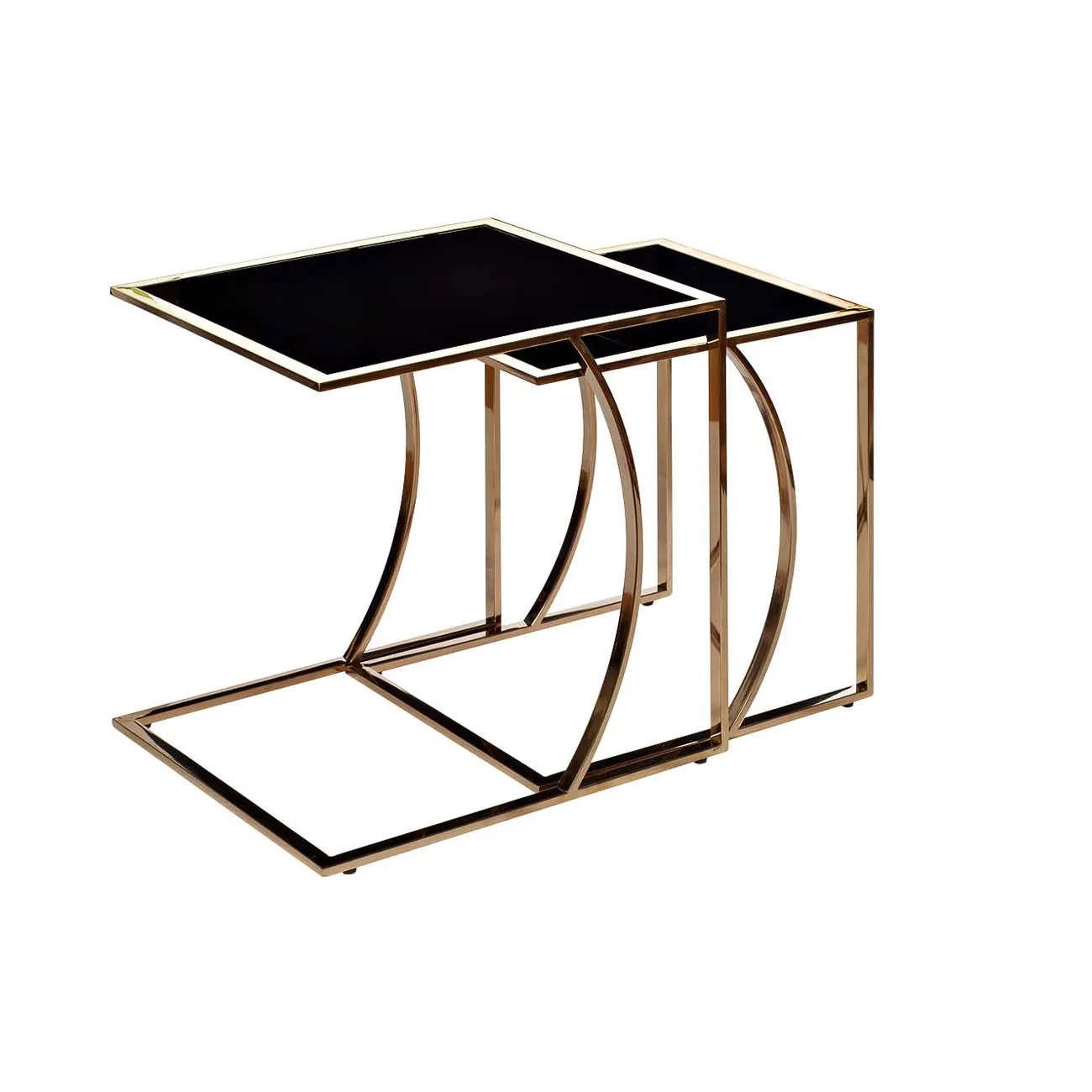 Стол журнальный приставной 13RXNT5076L-GOLD от LaLume Стол журнальный приставной 13RXNT5076L-GOLD от LaLume