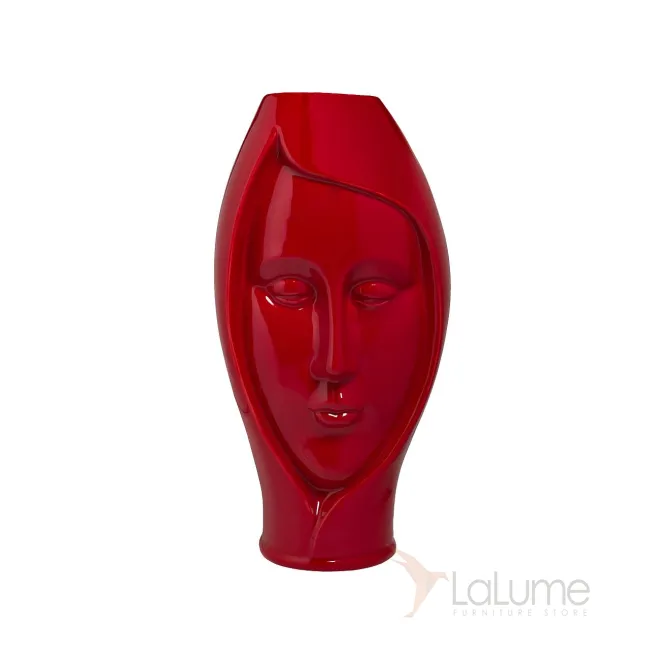 Ваза  Голова женщины  бордовая 10K9484B от LaLume