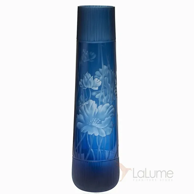 Ваза стеклянная синяя HJ1559-75-M67 от LaLume