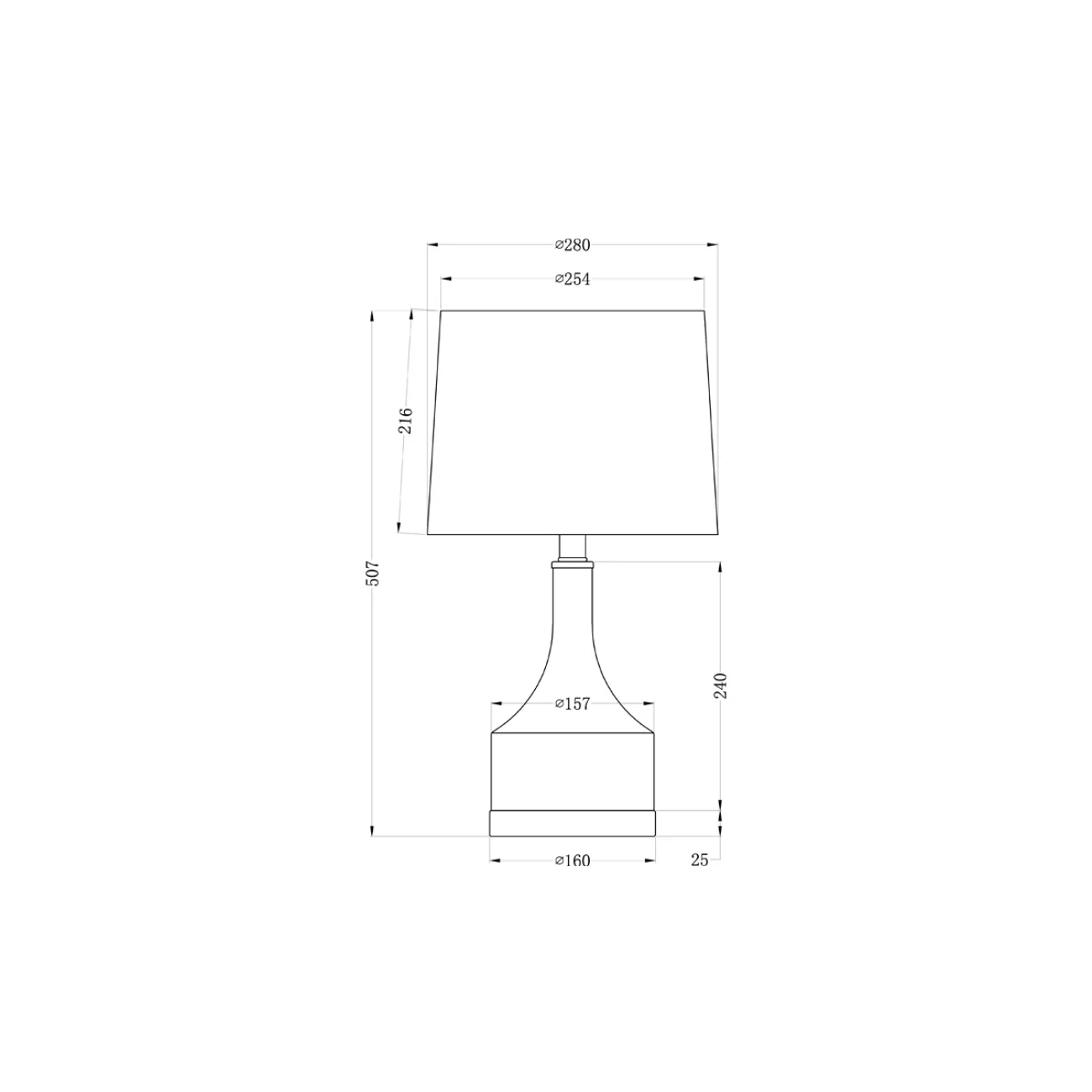 Лампа настольная (кремовый абажур) 22-88257 от LaLume