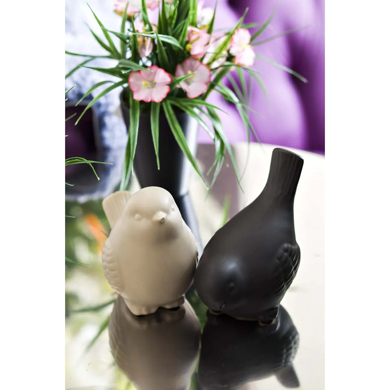 Статуэтка Птичка керамическая темно-коричневая 10K8740 от LaLume Статуэтка Птичка керамическая темно-коричневая 10K8740 от LaLume