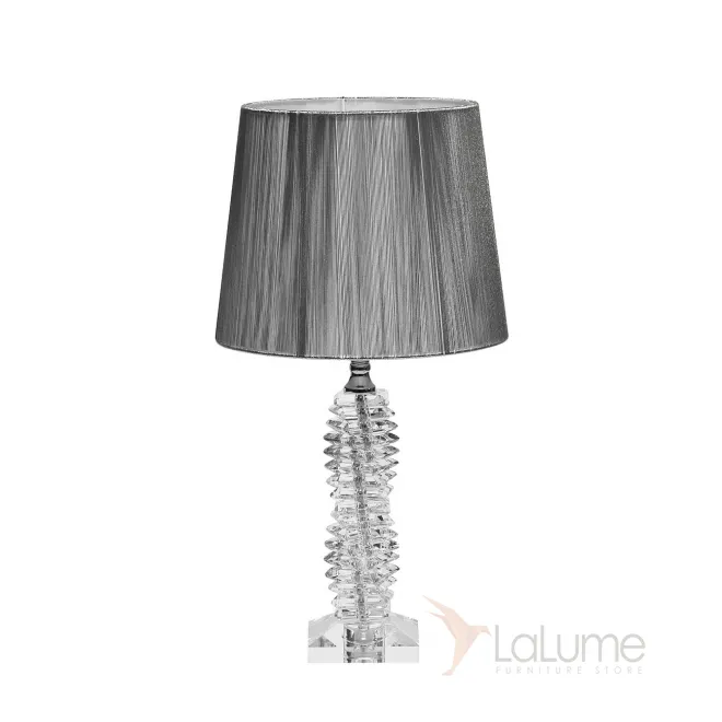Лампа настольная стеклянная (серебряный абажур) X71207