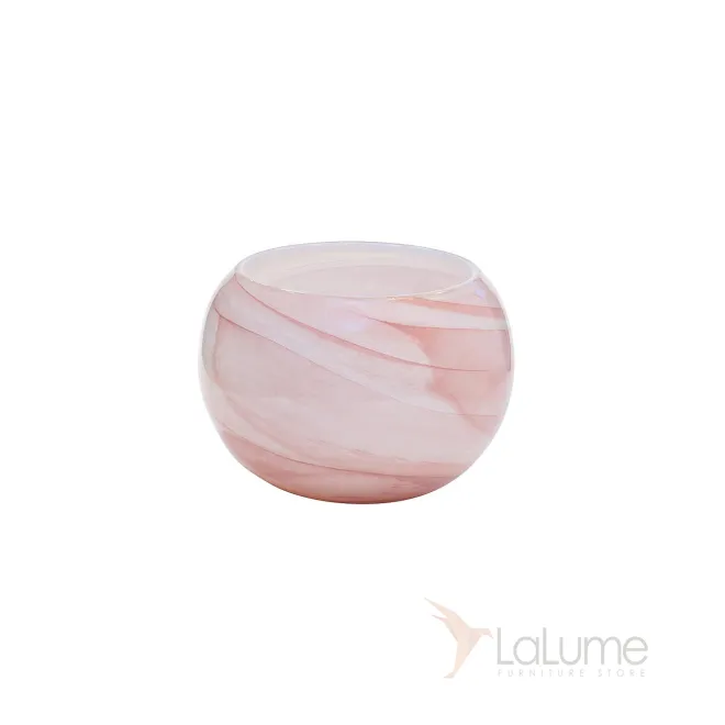 Ваза стеклянная розовая HJ1633-17-Q82 от LaLume