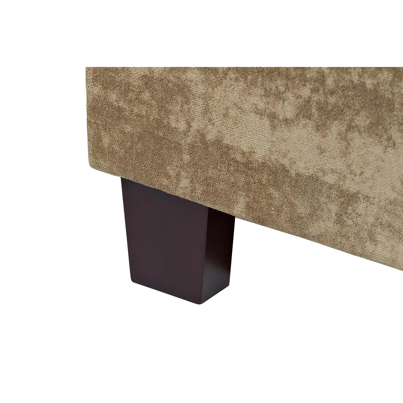 Кровать двуспальная бархатная бежевая N-B1743BG от LaLume