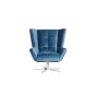 Кресло вращающееся синее велюровое ZW-868 BLU SS от LaLume