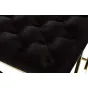 Банкетка черная велюровая GY-BEN7835GOLD-BL от LaLume