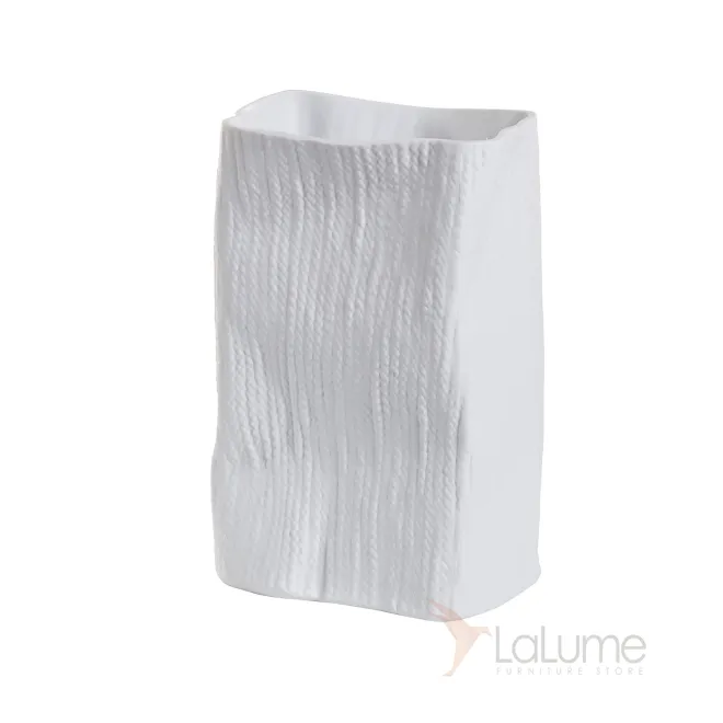 Ваза керамическая (матовый белый) E02K-31 от LaLume