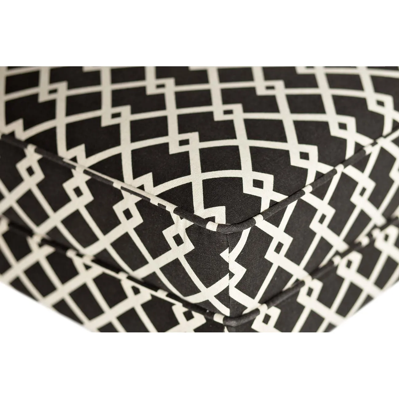 Кресло черно-белое (лён) DY-734 от LaLume