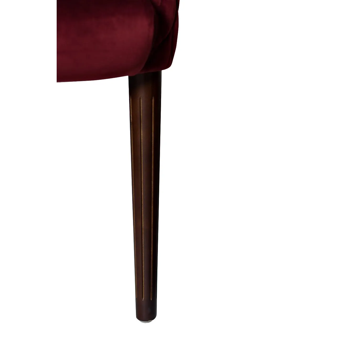 Кресло красное стеганое велюровое FC-32RE от LaLume