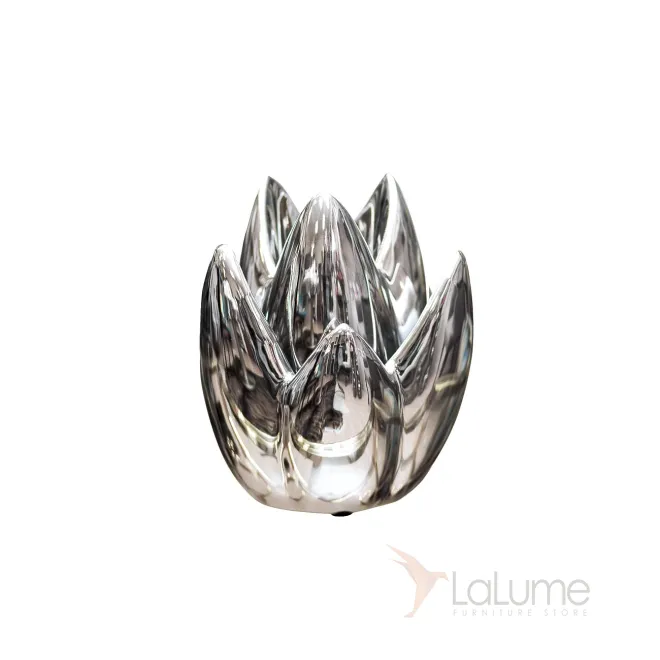 Подсвечник керамический серебристый 10K8152B от LaLume