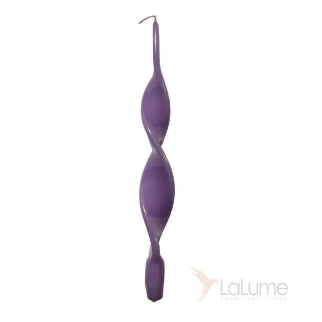 Свеча витая сиреневая 100040 от LaLume