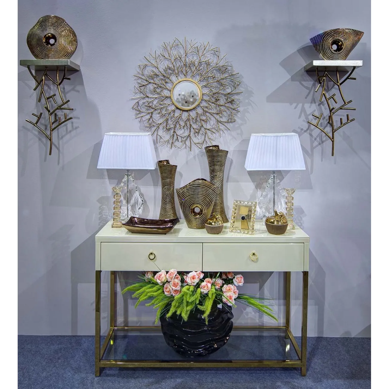 Полка 'Ветка' ART-AD1051-WD от LaLume