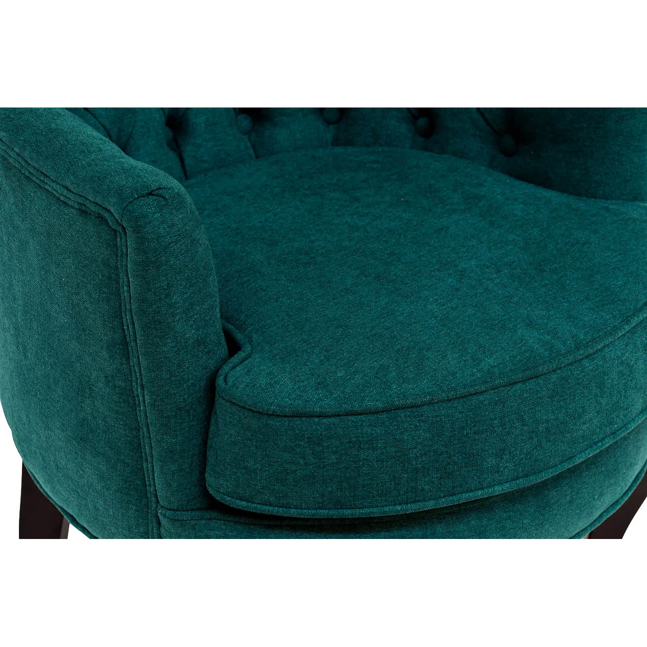 Кресло велюровое тёмно-бирюзовое PJC741-PJ618 от LaLume Кресло велюровое тёмно-бирюзовое PJC741-PJ618 от LaLume