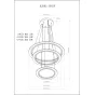 Светильник подвесной  Кольца  K2BRL-1053P от LaLume