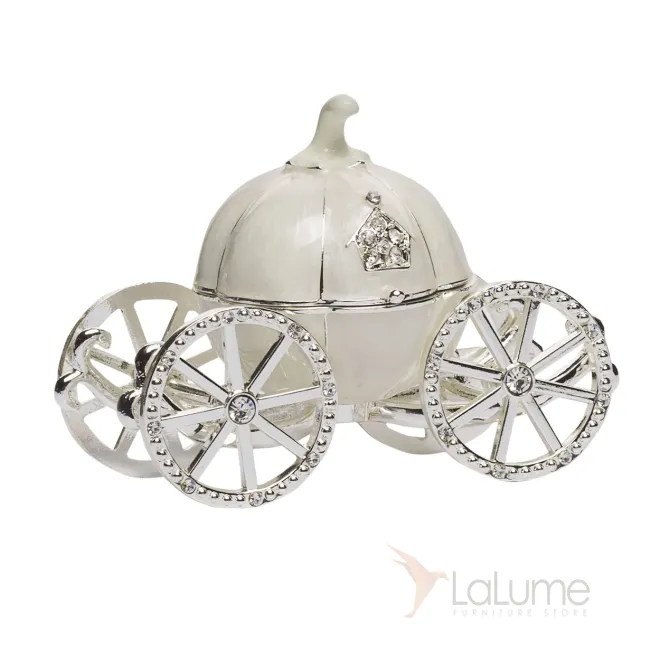 Шкатулка Карета белая LS0723B от LaLume Шкатулка Карета белая LS0723B от LaLume
