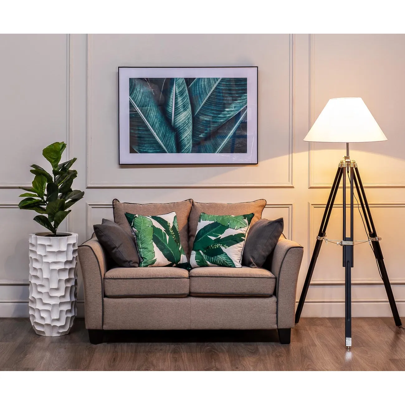 Кашпо белое напольное ZS-C787-27 от LaLume Кашпо белое напольное ZS-C787-27 от LaLume