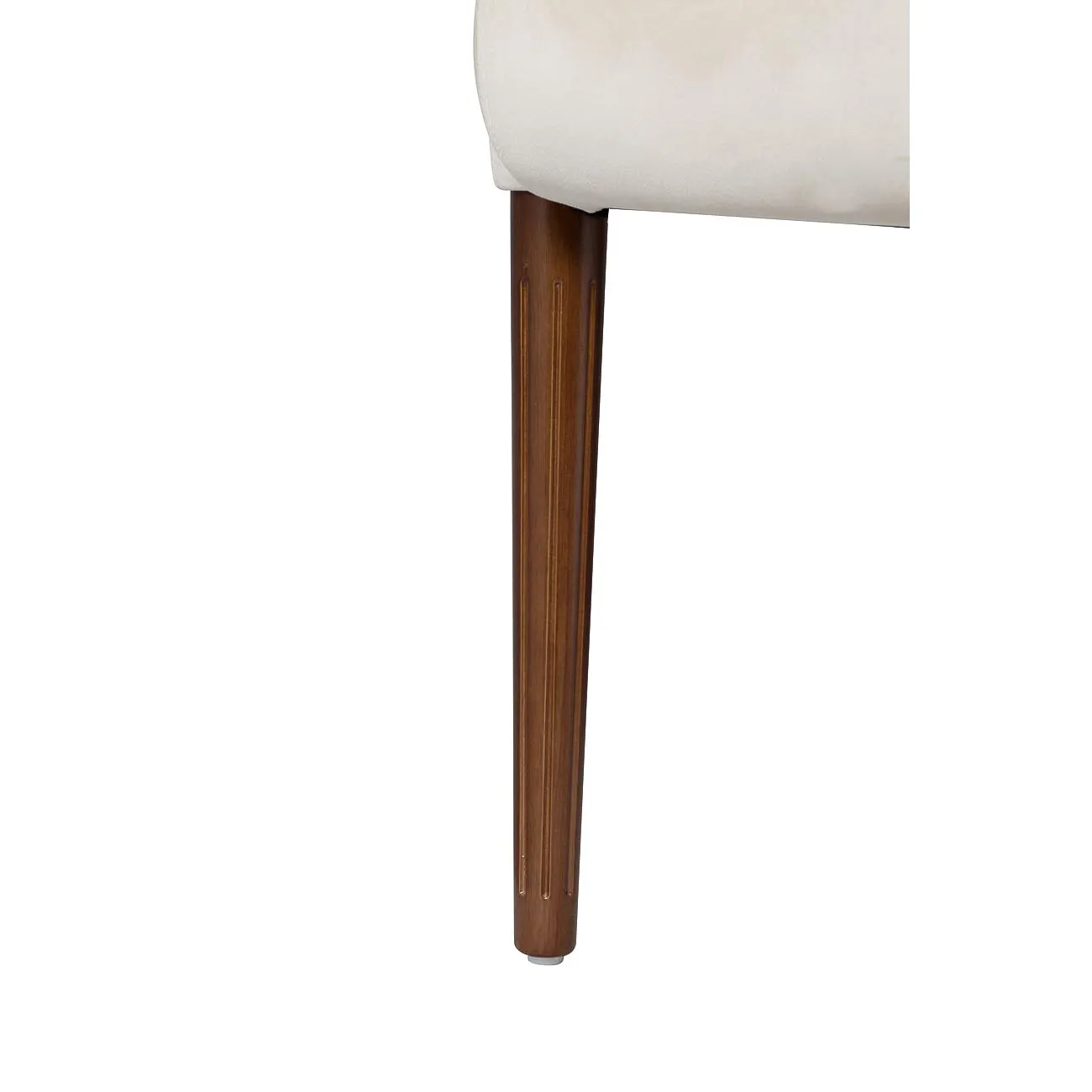 Кресло бежевое стеганое велюровое FC-32BG от LaLume