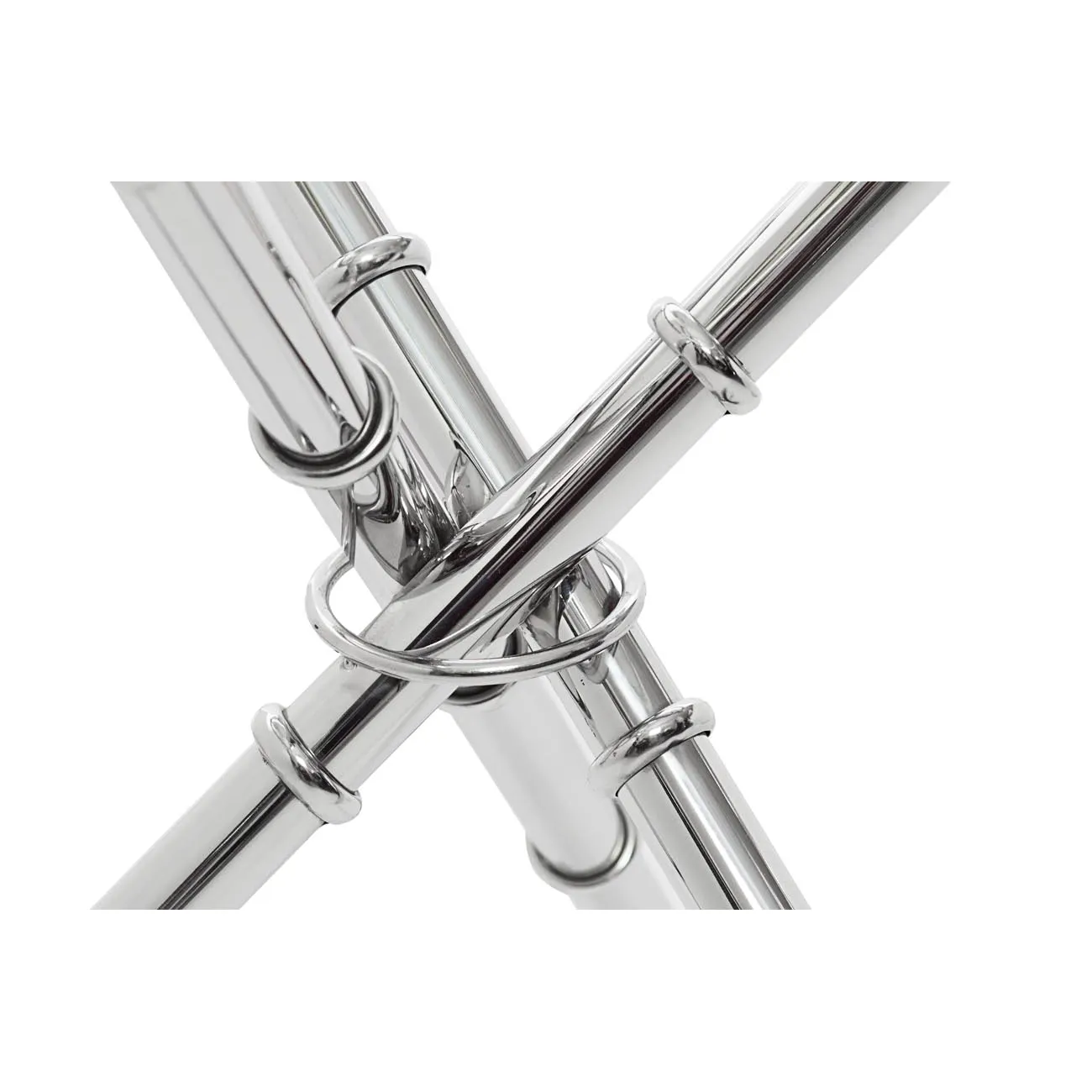 Столик журнальный металлический круглый серебряный 13RX6035-SILVER от LaLume