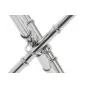 Столик журнальный металлический круглый серебряный 13RX6035-SILVER от LaLume