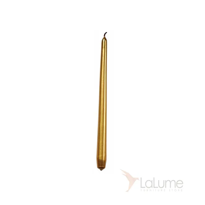 Свеча прямая декоративная) золотая 100007 от LaLume