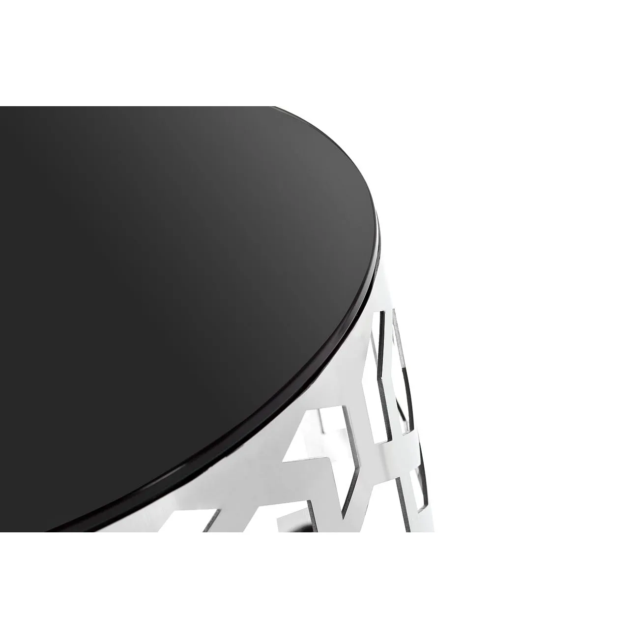 Столик приставной серебряный 13RXET3043-SILVER от LaLume Столик приставной серебряный 13RXET3043-SILVER от LaLume