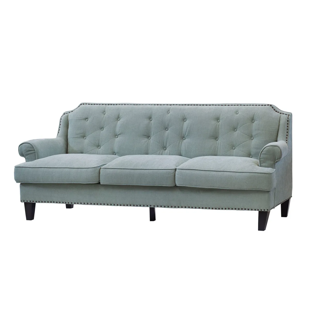 Диван бирюзовый трёхместный ZW-432 (трехм. бирюз) от LaLume