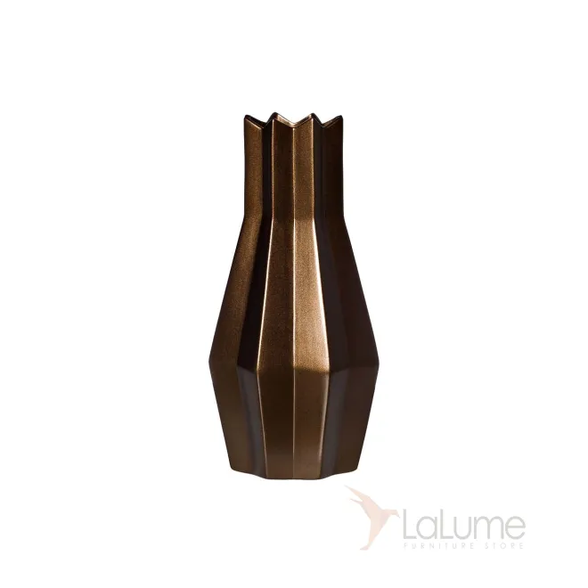 Ваза керамическая золотисто-коричневая WF07-42 от LaLume
