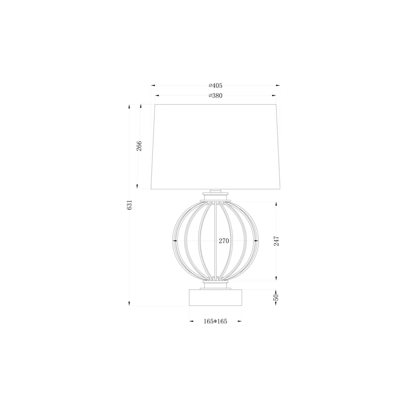 Настольная лампа золотая 22-86949 от LaLume