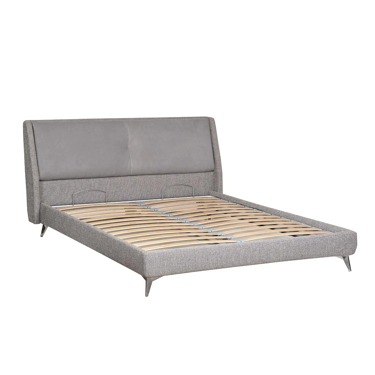 Кровать Michelle двуспальная серая MICHELLE4К-160-GAUD51+VINT.SIL от LaLume