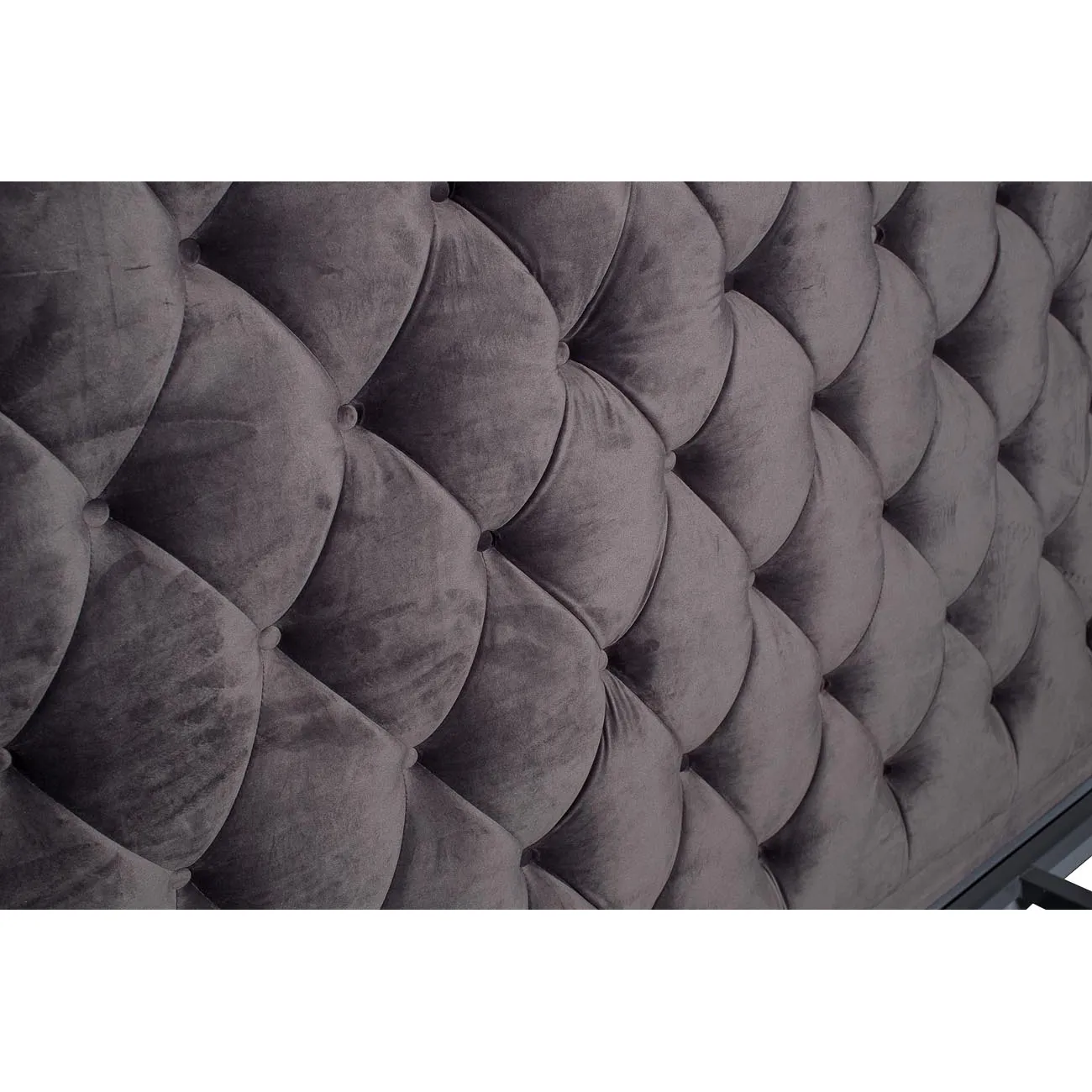 Кровать двуспальная с высоким изголовьем (серая) DY-1250/2 от LaLume