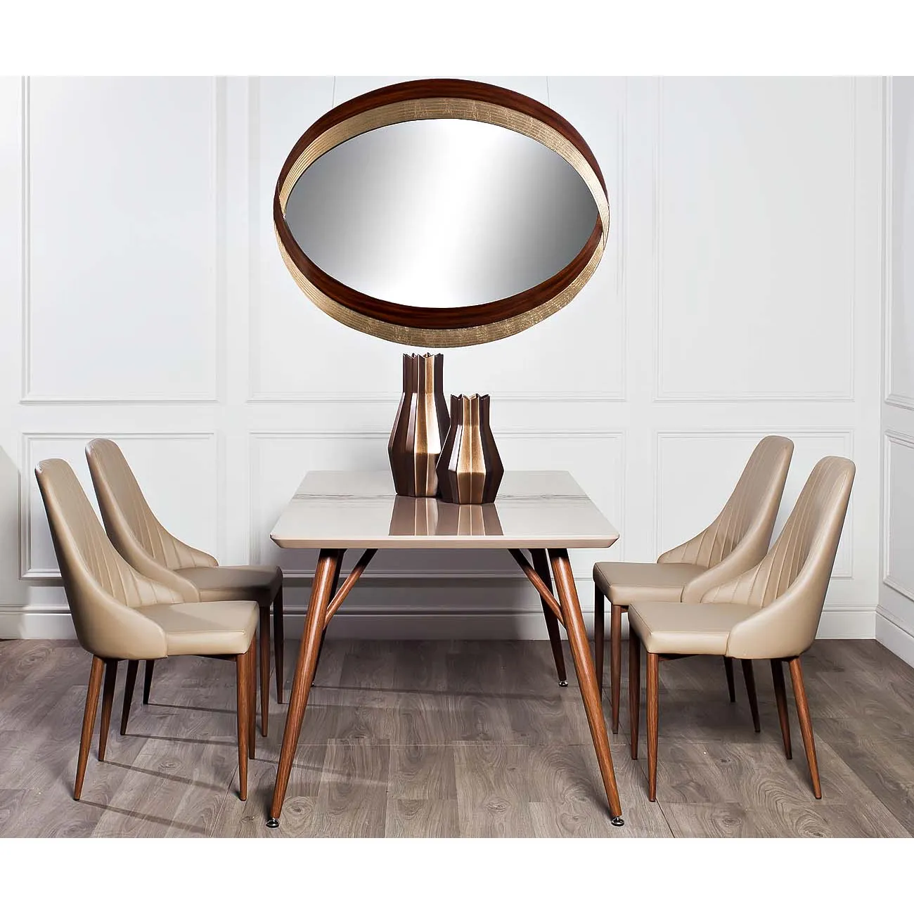 Ваза керамическая золотисто-коричневая WF07-42 от LaLume