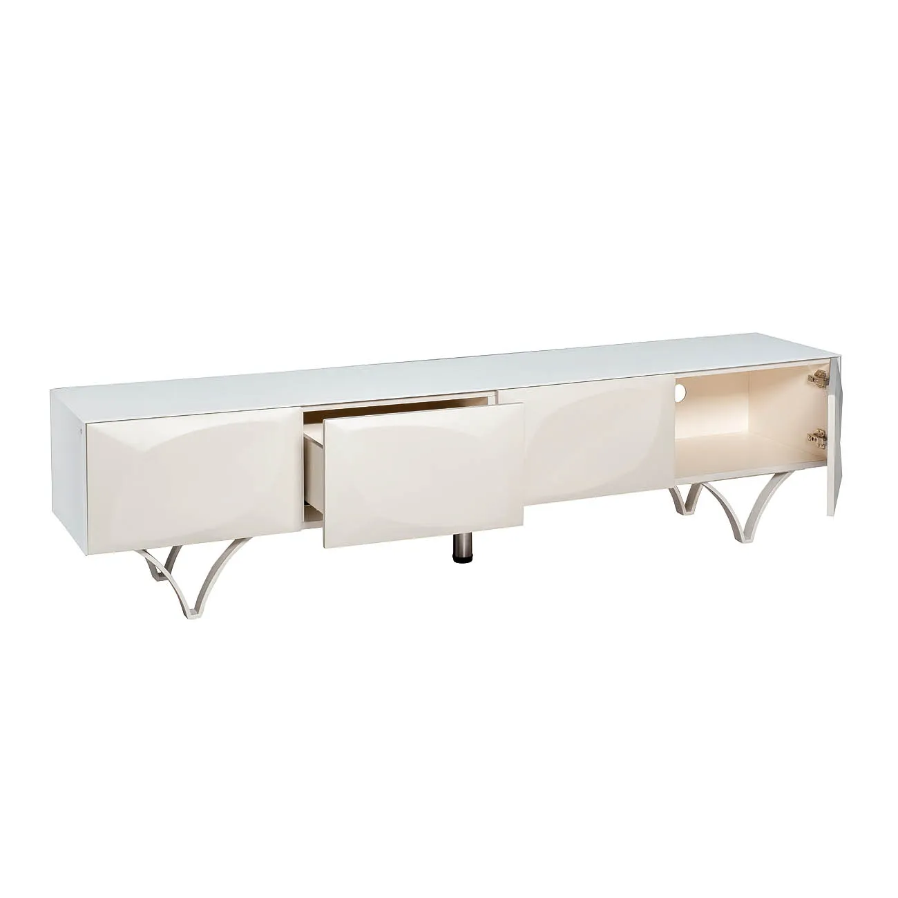 Тумба под телевизор Quadro с дверцами 58DB-TV15873 от LaLume Тумба под телевизор Quadro с дверцами 58DB-TV15873 от LaLume