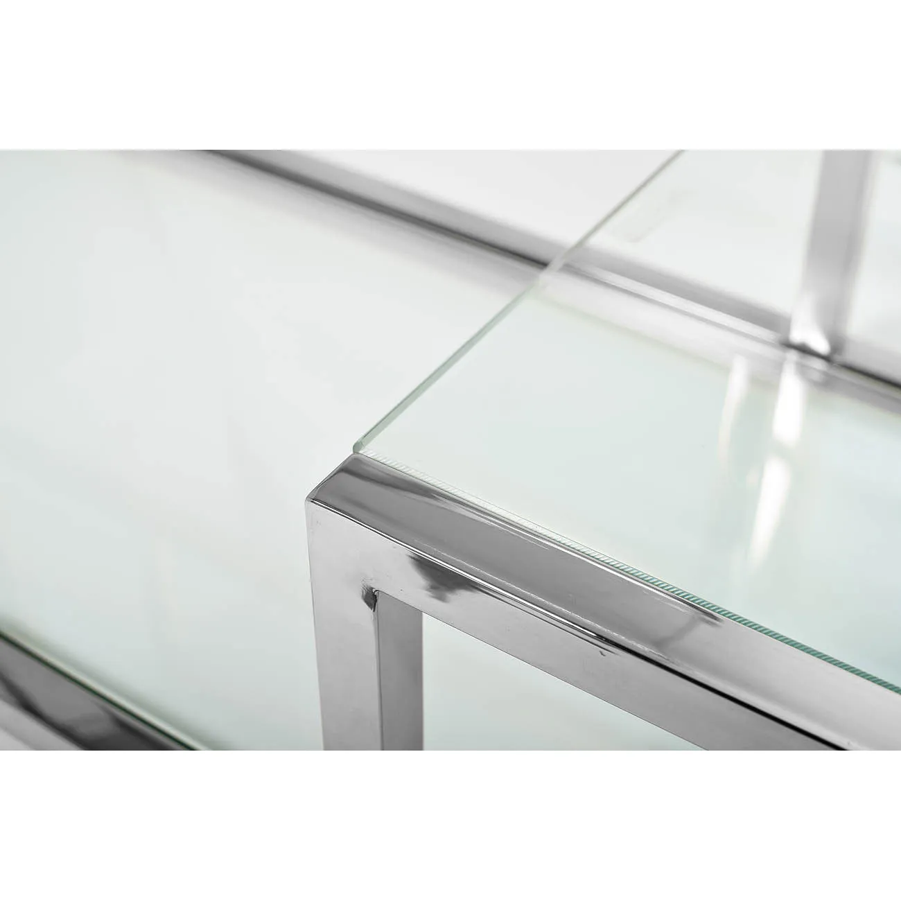 Консоль со стеклом (цвет хром) GY-CST8005 от LaLume
