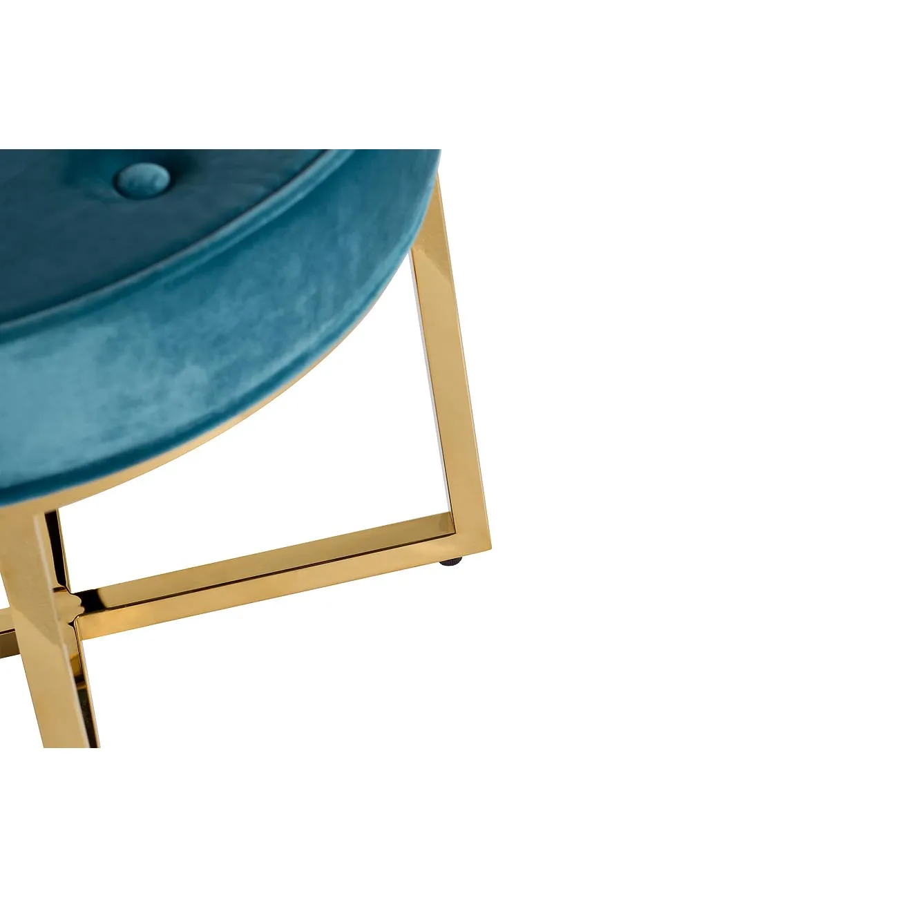 Банкетка мягкая бирюзовая 47ED-BEN003GOLD-TQ от LaLume