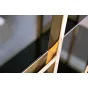 Стеллаж с черным стеклом (золотой) 46AS-SH1537-GOLD от LaLume