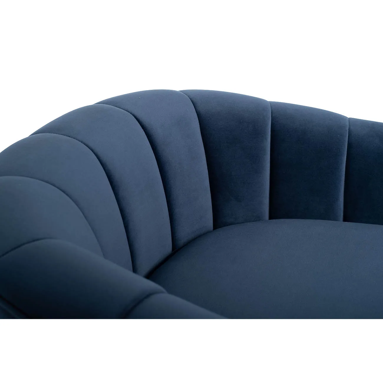 Кресло на металлическом каркасе темно-синее ZW-777 BLU SS от LaLume