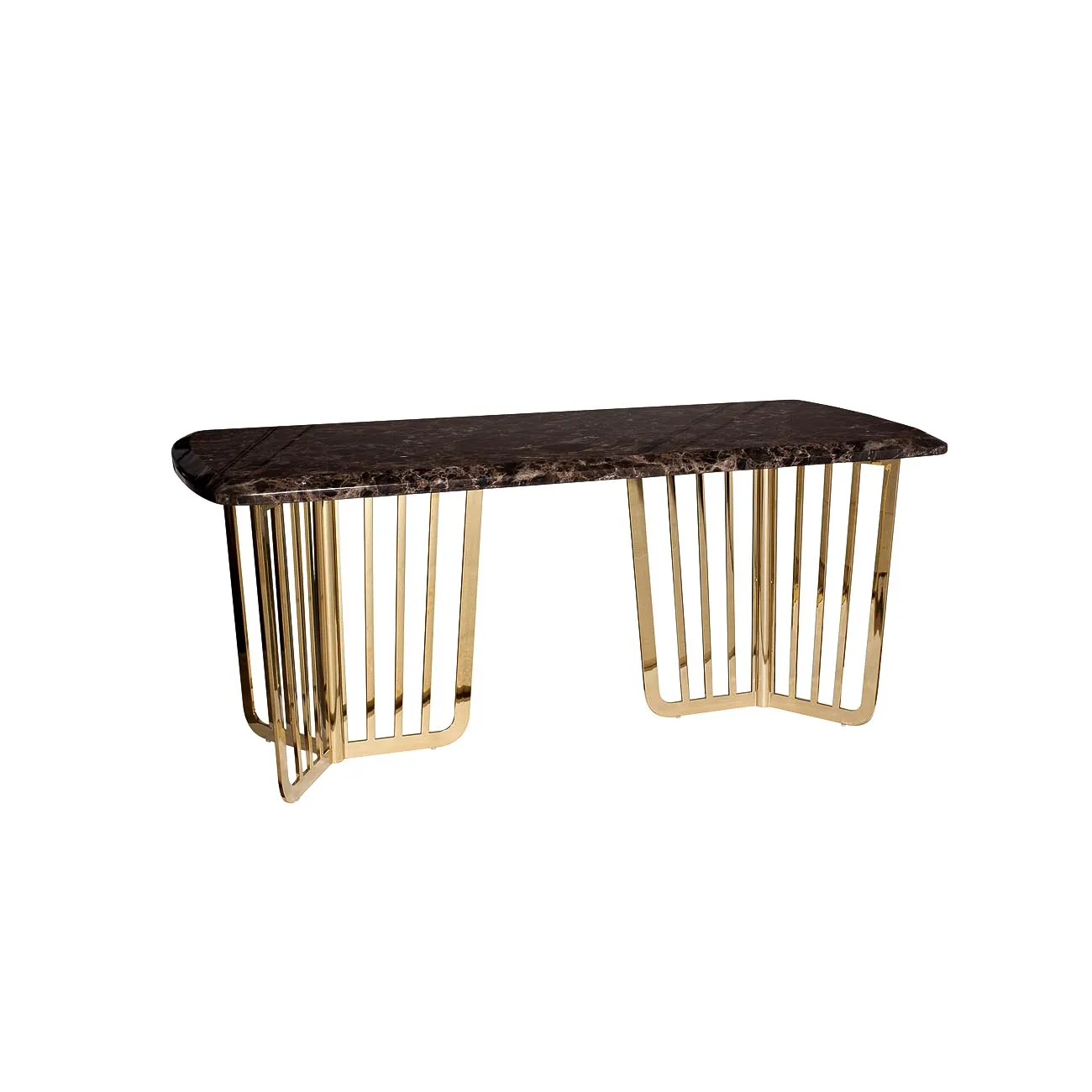 Стол обеденный коричневый (искусственный мрамор) 33FS-DT1800-PG от LaLume