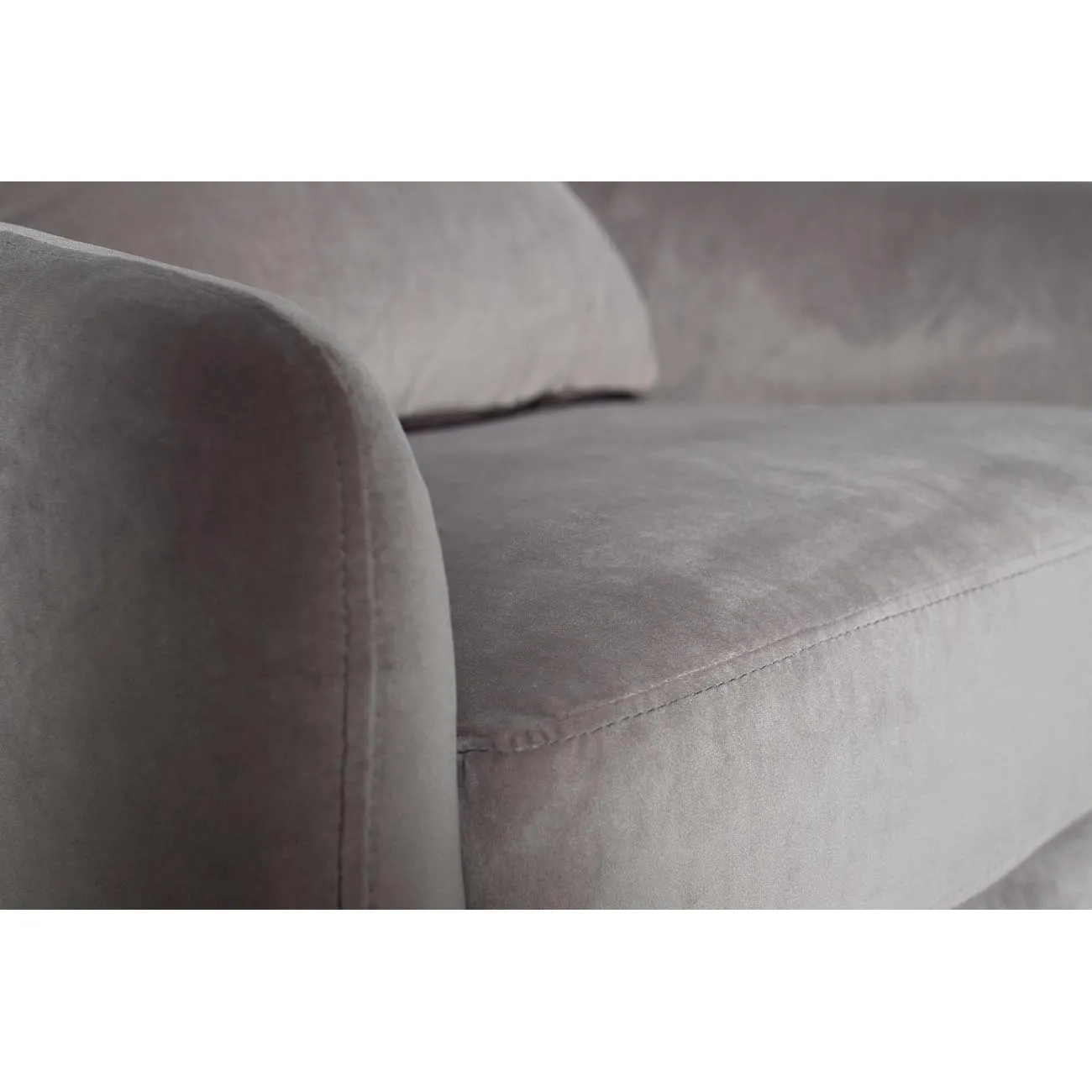 Кресло велюровое светло-серое 46AS-AR3112-LGREY от LaLume