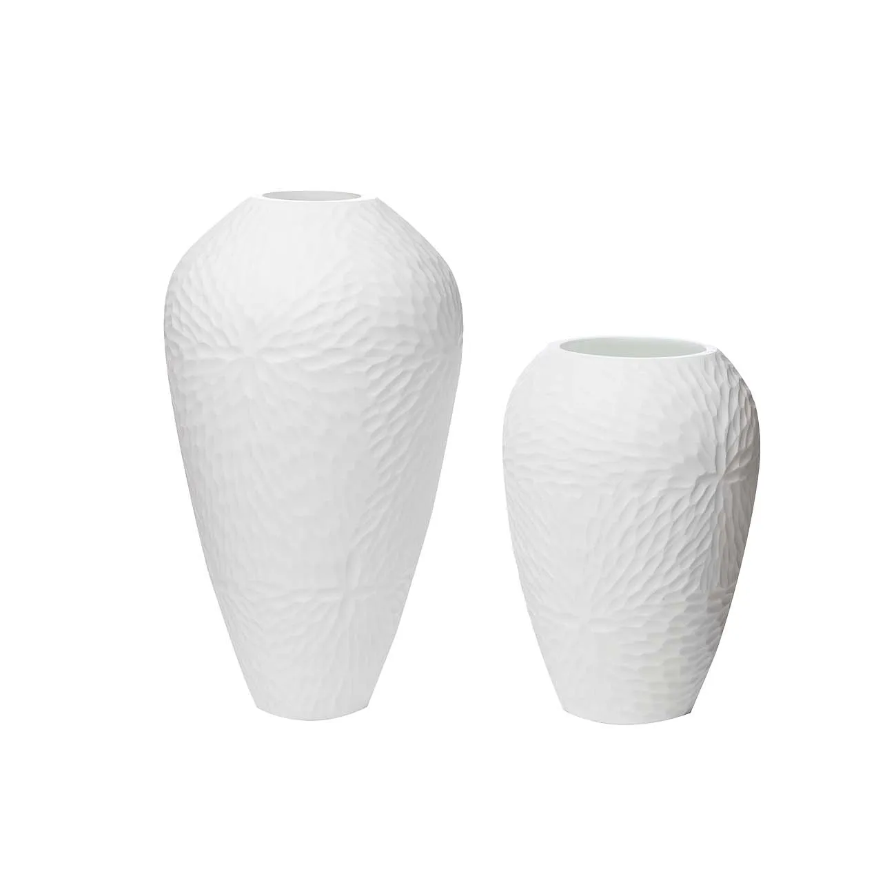 Ваза стеклянная белая KL1623B от LaLume