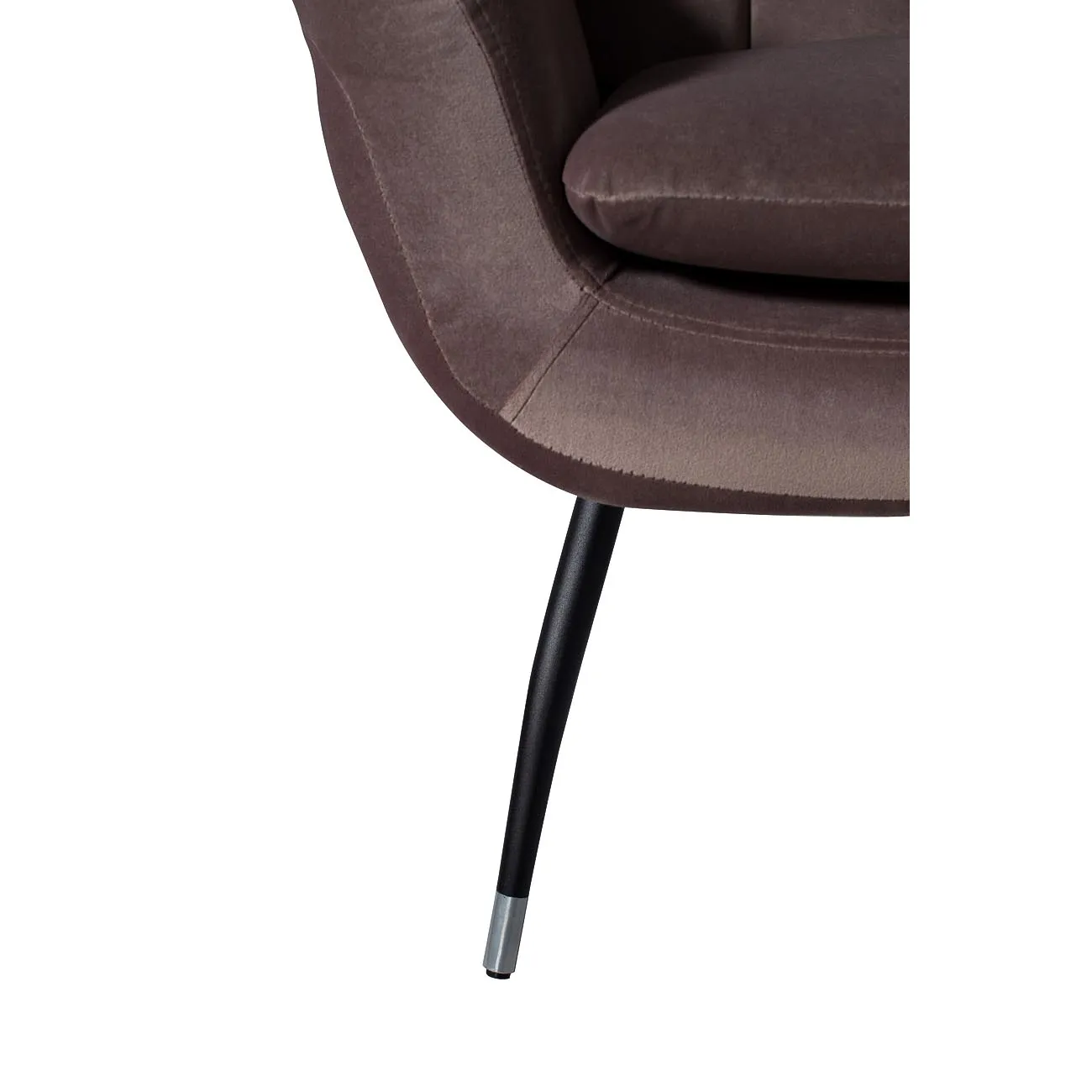 Кресло велюровое серо-розовое 46AS-AR3092-GPINK от LaLume