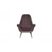 Кресло велюровое серо-розовое 46AS-AR3092-GPINK