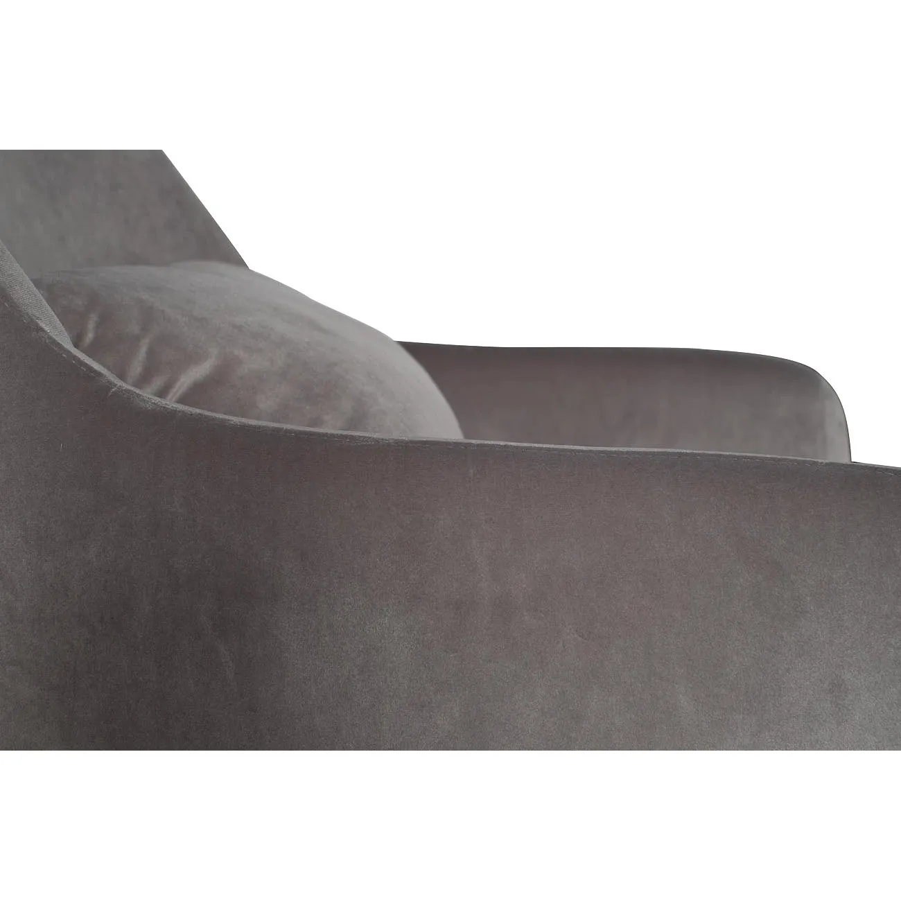 Кресло велюровое светло-серое 46AS-AR3112-LGREY от LaLume