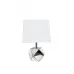 Лампа настольная с зеркальными вставками (белый плафон) GD-4407