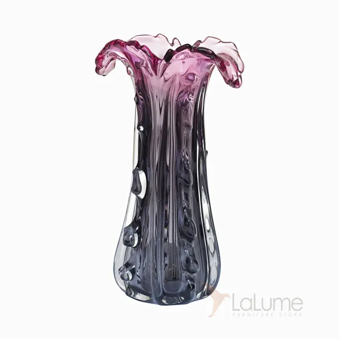 Ваза стеклянная сиреневая KL2114/35 от LaLume Ваза стеклянная сиреневая KL2114/35 от LaLume