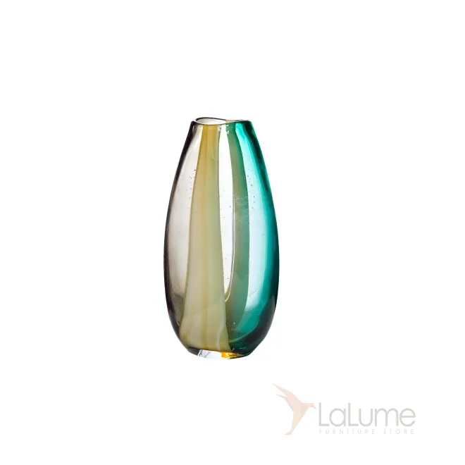 Ваза стеклянная желто-зеленая HJ4128-31-N95 от LaLume