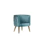Кресло велюровое бирюзовое на металлических ножках 48MY-2533 TUR GLD от LaLume